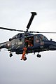 S-249: Danish navy Westland Lynx hoisting personel