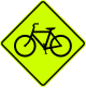 MUTCD W11-1 (fluorescent)