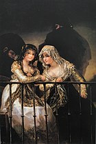 The Majas at the balcony, by Francisco Goya, private collection, Switzerland
