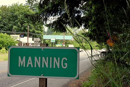 Manning Oregon sign