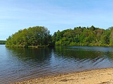 Mansfield Hollow Reservoir, part of the larger state park that encompasses 2,300 acres in Mansfield, Windham, and Chaplin Mansfield Hollow Lake.jpg