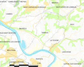 Map commune FR insee code 33518.png