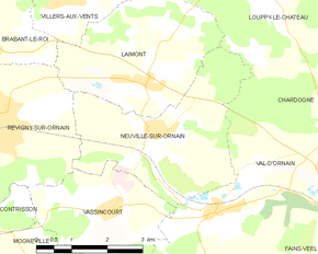 Poziția localității Neuville-sur-Ornain