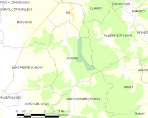 Poziția localității Ouagne