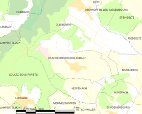 Poziția localității Drachenbronn-Birlenbach