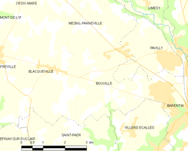 Mapa obce Bouville