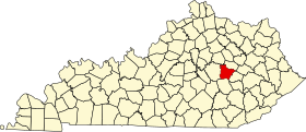 Placering af Estill County