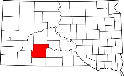 Map of South Dakota highlighting Jackson County.svg