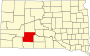 Map of South Dakota highlighting Jackson County.svg