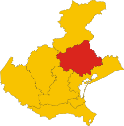 Marca trevigiana - Localizzazione