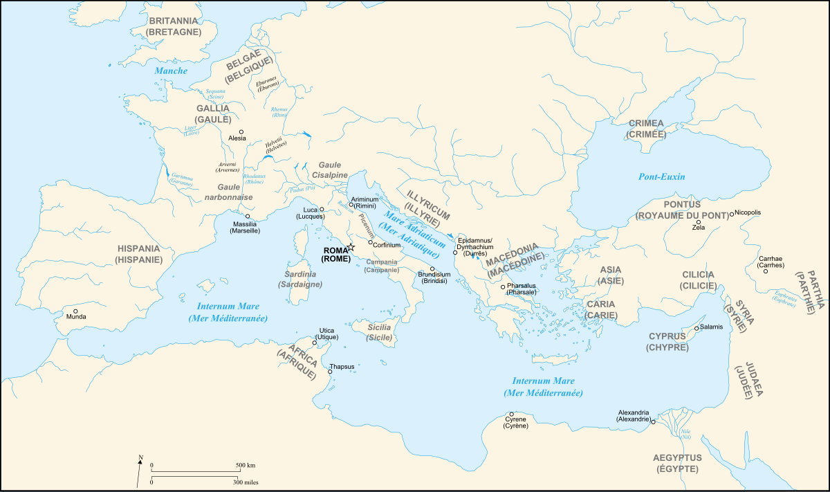 File Map Of The Ancient Rome At Caesar Time Fr Svg Wikimedia Commons