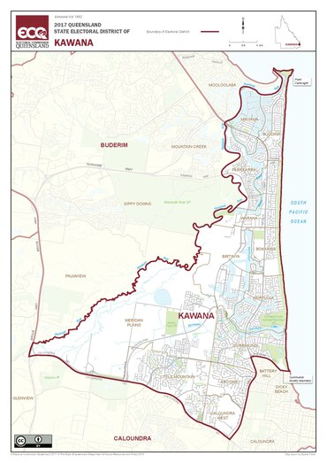 Map of the electoral district of Kawana, 2017.pdf