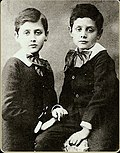 Marcel i Robert Proust cap a 1880.