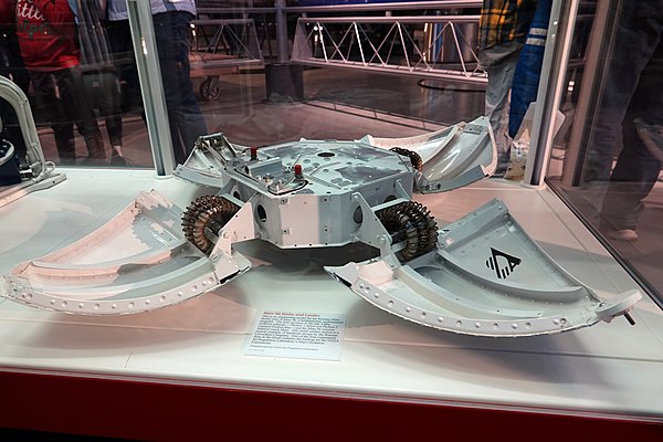 Mars 96 probe and lander engineering model at Steven F. Udvar-Hazy Center, Virginia, United States.