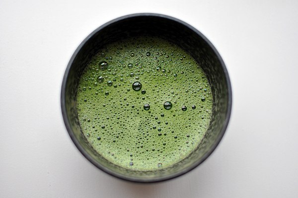 A cup of matcha tea