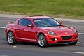 Image 12 Mazda RX-8 Photo credit: Fir0002 The Mazda RX-8 sports car is a front mid-engine, rear-wheel drive four-seat coupé manufactured by Mazda Motor Corporation. It is the successor to the RX-7 and, like its predecessors in the RX range, it is powered by a rotary engine. The RX-8 began North American sales in the 2004 model year. More selected pictures