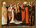 Michele Pannonio, Madonna con il Bambino e i santi Nicola, Girolamo, Agostino e Cristoforo, 1445-1450 circa