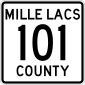 Mille Lacs County 101 MN.svg