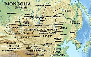 Asentamiento de los Tatabs entre las tribus de Mongolia, Manchuria y China en los siglos IX-XI.