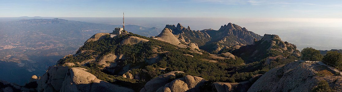 Panoramic view from the summit at St Jerome