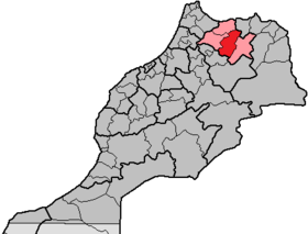 Localisation de Province de Taza
