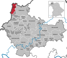 Läget för Motten i Landkreis Bad Kissingen