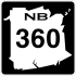 Route 360 ​​Schild