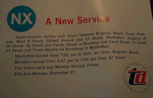 Poster advertising a new NX service NX A New Service.gif