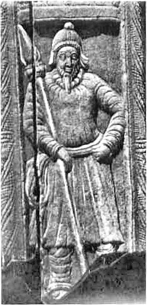 "Scythian" soldier, Nagarjunakonda Palace site.
