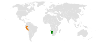 <span class="mw-page-title-main">Namibia–Peru relations</span> Bilateral relations