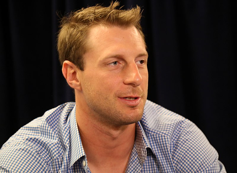 File:Nationals pitcher Max Scherzer talks to reporters at 2016 All-Star Game availability. (28232353730).jpg