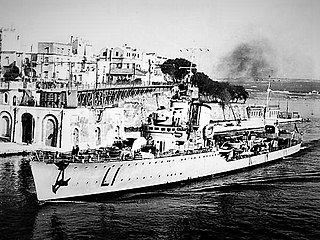 Italian destroyer <i>Libeccio</i> Destroyer of the Regia Marina