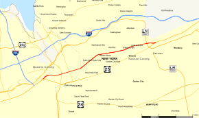 New York State Route 25B Map.svg