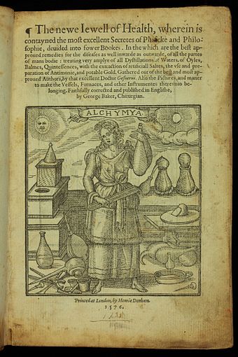 Title page from The new Iewell of Health, 1576
