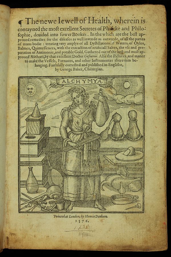 Title page from The new Iewell of Health, 1576