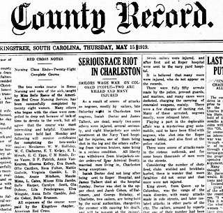 <span class="mw-page-title-main">Charleston riot of 1919</span> Riot in Charleston, South Carolina
