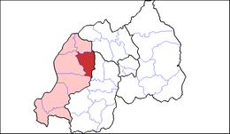 Distretto di Ngororero – Mappa