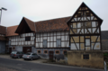 English: Half-timbered building in Nidda, Unter-Schmitten Brueckenstrasse 6, Hesse, Germany This is a picture of the Hessian Kulturdenkmal (cultural monument) with the ID Unknown? (Wikidata)