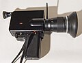 Super-8 camera Model Nizo 801 by Braun, back side