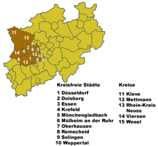 Poziția localității Düsseldorf