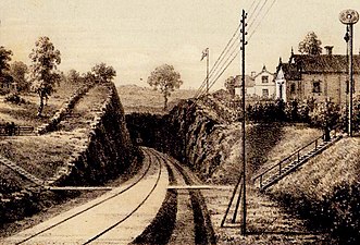 Tunnel 1: Norra tunnelöppningen 1870