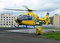 Vrtulník Eurocopter EC 135 T2 společnosti DSA jako Kryštof 15 v Ústeckém kraji