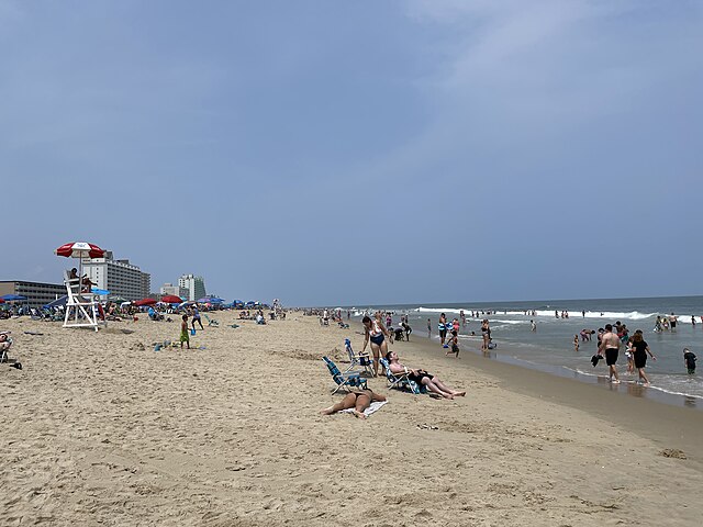 Ocean City beach at 25th Street