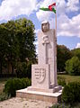 Országzászló (National Flag) monument in Pápa, Hungary Országzászló-emlékmű Pápán