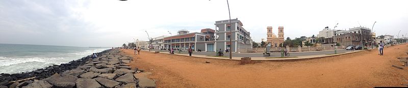 File:PUDUCHERRY BEACH PANORAMIC VIEW3.JPG