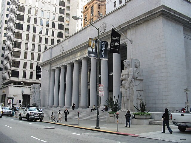 The former Pacific Stock Exchange on Pine Street in the Financial District