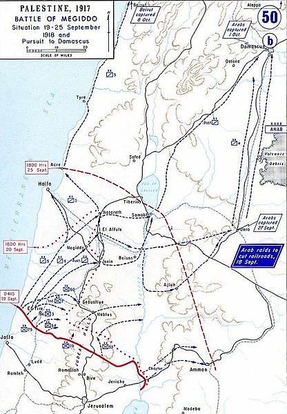 Progress of the battle, 19–24 September 1918