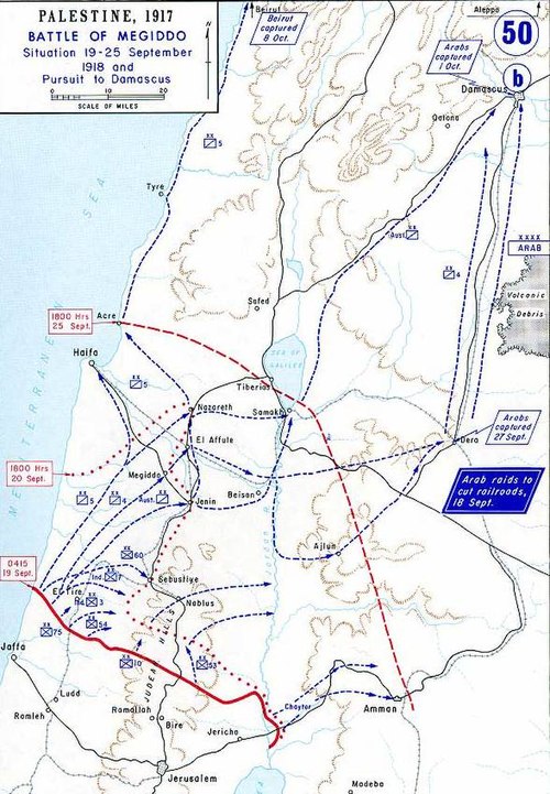 Progress of the battle, 19–24 September 1918