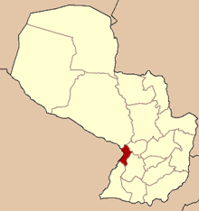 Розташування провінції Сентрал на мапі Парагваю