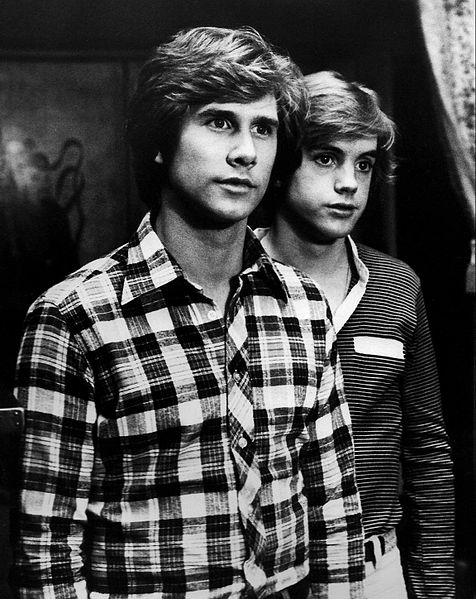 Stevenson (left) with Shaun Cassidy as The Hardy Boys